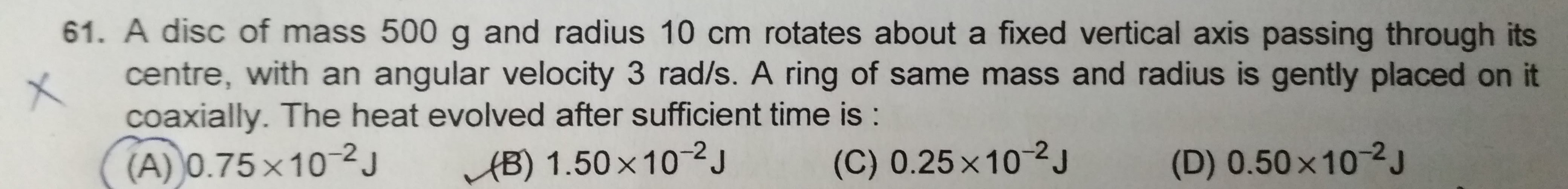 Question image for Please explain. I calculated the kinetic energy i